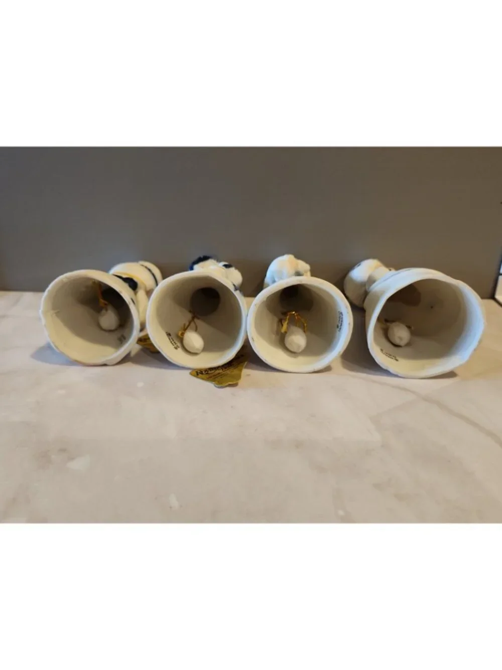 Lot of 4~NWT~Vintage~Jasco~Royal Majestic Bells~Ladies~Shepherd~Bunny~Mushroom++